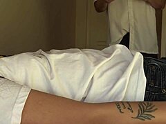 he teased my filipina belly button with his dick rub