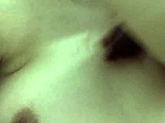 Filipina girlfriend shows off her lovely natural tits