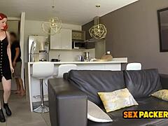 Whoa, check this big tits colombian redhead getting her pussy fucked rough in pov by euro tourist.