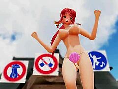 naked girl feels excited dancing outdoors with big tits bouncing in public part 1. her ass and pussy sway wildly.