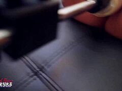 Lexxie Vibes Clit Hard While Fuck Machine Pounds Trimmed Cunt Deep For Solo Orgasm