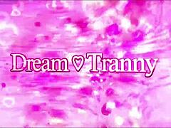 Whoa, check out sexy shemale Leticia Le Farias shoving that fucking machine deep in her ass