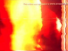 Glitched Monica Farros steamy foursome with big tits group softcore clothes ripped and lots of flashy effects warning