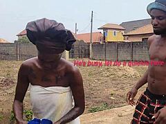 Sex Addicted Housewife Turns Nasty Bitch Fucking Husband's Brother Outdoors