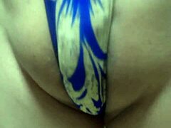 I feel so aroused by this gorgeous gold leotard with long anal plug training on pierced nipples and huge Japanese ass.