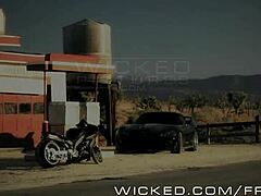 Asa Akira and Drake engage in a wicked threesome with intense group action and passionate encounters