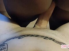 Fat Black Ass Riding On The Big White Cock And Getting Pounded Hard!