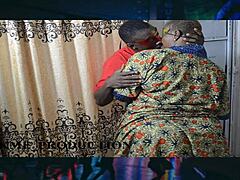 My landlady came for her rent in cosplay with big ass ebony chubby curves