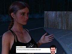 Intense redhead blowjob and pussy licking by the pool in midnight ride storyteller dlc ending 2