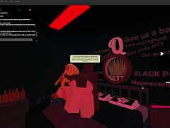 in a casual quickie scene, the blonde bitch took rough action from that big black monster cock, bending over eagerly.