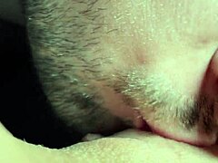 Watch this naughty tongue dive into pretty wet pussy for ultimate cunilingus action!