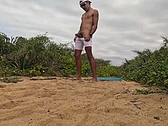 Subtle African Vibes Hint at Beach Handjob and Cumshot in Suggestive Outdoor Setting with Intriguing Twists