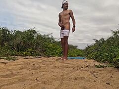 Subtle African Vibes Hint at Beach Handjob and Cumshot in Suggestive Outdoor Setting with Intriguing Twists