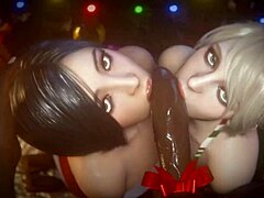 Resident Evil characters engage in intense blowjob and anal sex compilation scenes