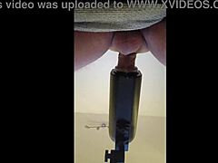 oh man, getting milked with that remote sextoy from pov down under... huge cumshot solo action homemade style