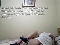 My husband's stepdad gets me pregnant, stirs my uterus deep, and fills me with cum in this cuckold wife encounter - part 1