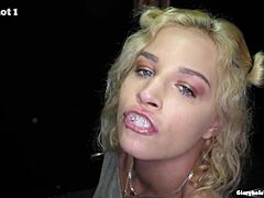 I can't believe how much cum Sophia swallows at the gloryhole