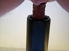 oh man, getting milked with that remote sextoy from pov down under... huge cumshot solo action homemade style