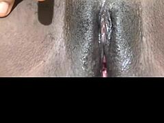 Black Wet Pussy Gets Intense Solo Masturbation With Huge Creampie Orgasm Vibes!