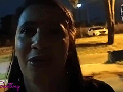 Hot slut sucking huge black cock and fucking the big-dicked lover right now?