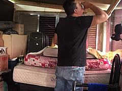 Wanna peek behind the scenes with that cuckold filming? 📹