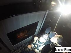 Hot Behind The Scenes Second Angle From Nicole Aniston Blonde Blowjob And Cumshot Hardcore Scene With Big Tits