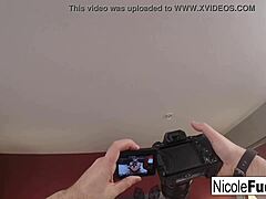 Hot Behind The Scenes Second Angle From Nicole Aniston Blonde Blowjob And Cumshot Hardcore Scene With Big Tits