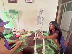 halloween turns into wild sex with big cock and wet pussy action 😈