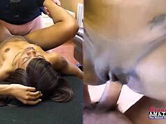 hey exotic petite brunette monae takes that interracial cock in every position