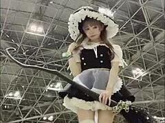 Mayu Ronne Asian Cosplay Jerk Off Challenge In Cute Heels And Shoes Part 3