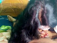 बांग्लादेशी हसीना बॉयफ्रेंड के मोटे लंड पर हार्ड राइड कर इंटेंस कमशॉट लेती है