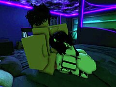 i feel so intense fucking my cow slut hard in doggystyle with big tits bouncing wildly. her cosplay drives me crazy with every thrust.