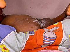 Ebony latina shakes and cums repeatedly on big black cock in homemade backstage session. She taps out after intense doggystyle and squirting.