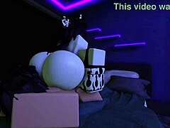 i feel so intense fucking my cow slut hard in doggystyle with big tits bouncing wildly. her cosplay drives me crazy with every thrust.