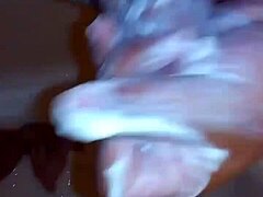 Xrated strokes his cock in the shower with intense masturbation