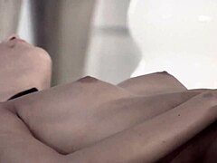 Sticking a dildo up that meaty slit made this brunette lesbo cum with lust