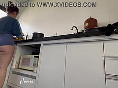 Latina Shows Off Big Ass in Tight Shorts