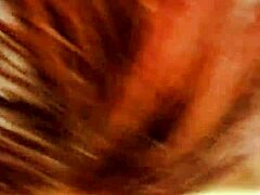 Fat bbw wife sucks cock orally right after shower with her big natural tits bouncing.