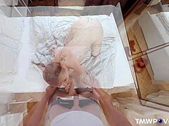 Eyla Moore delivers deepthroat blowjob and swallows cum in hardcore scene