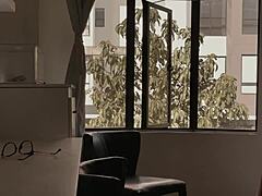 Modelo Porno Follada En La Oficina De Su Casa Por Su Compa�ero De Apartamento Mucho Mas Peque�o Que Ella!