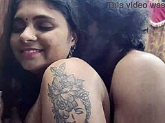 Desi lovers contrast deep kissing with hard fingering and licking wet pussy during romance