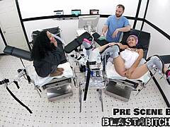 Step Sisters Spread Shaved Pussies in Missionary for Close Up Creampie Blasts