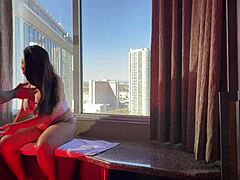 Bbc Hotel Fuck With Big Tits Asian Babe Bent Over In Lingerie Riding Monster Cock Missionary!