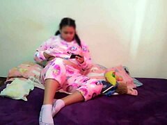 my stepsister is such a slut always masturbating in her room craving to suck my cock and swallow every drop of cum 😈🍆