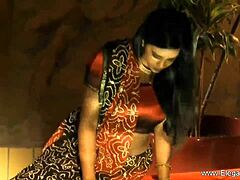 Sensual Indian Milf Delights with Erotic Nude Dancing and Striptease in Brunette Beauty