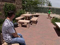 diamond kitty horny spanish teen with huge tits deepthroats and rides monster cock in cowgirl