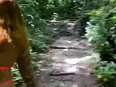 Big Ass Exhibitionists Flash and Lead Friends into the Woods for Fun