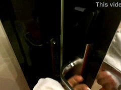 Marina Gold gets real orgasms in reverse pov with shower anal gaping and sloppy gagging face fuck 😈