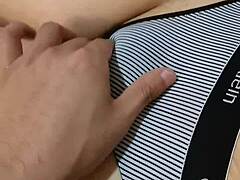 Explore Her Deep Navel With Sensual Massage