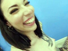 WTF! Blonde teen slut takes monster cocks in ass and pussy during wild gangbang double penetration.